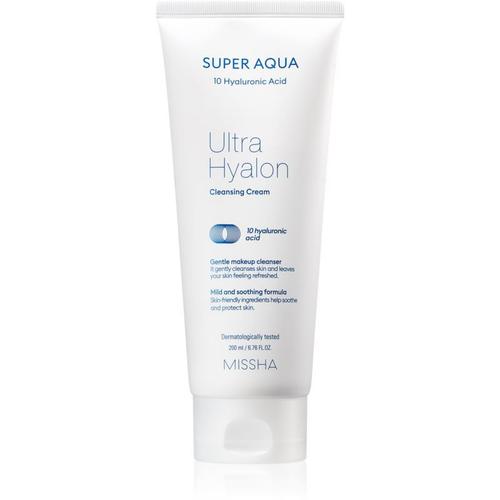 Missha Super Aqua 10 Hyaluronic Acid Crème Nettoyante Hydratante 200 Ml 