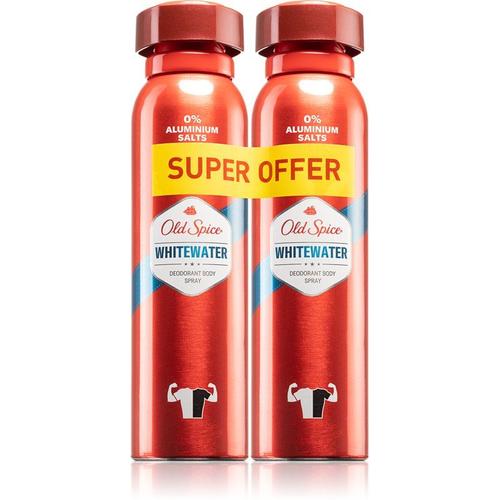Old Spice Whitewater Déodorant En Spray Pour Homme 2x150 Ml 