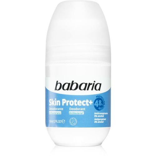 Babaria Deodorant Skin Protect+ Déodorant Roll-On Au Composant Antibactérien 50 Ml 