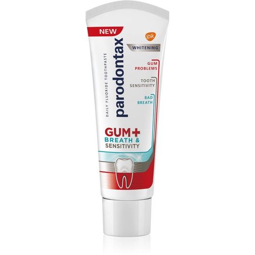 Parodontax Gum And Sens Whitening Dentifrice Blanchissant Pour Les Dents 75 Ml Blanc