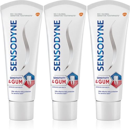 Sensodyne Sensitivity & Gum Dentifrice Pour Dents Sensibles 3x75 Ml 