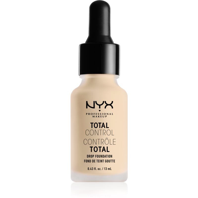 Nyx Professional Makeup Total Control Drop Foundation Fond De Teint Teinte 01 Pale 13 Ml 