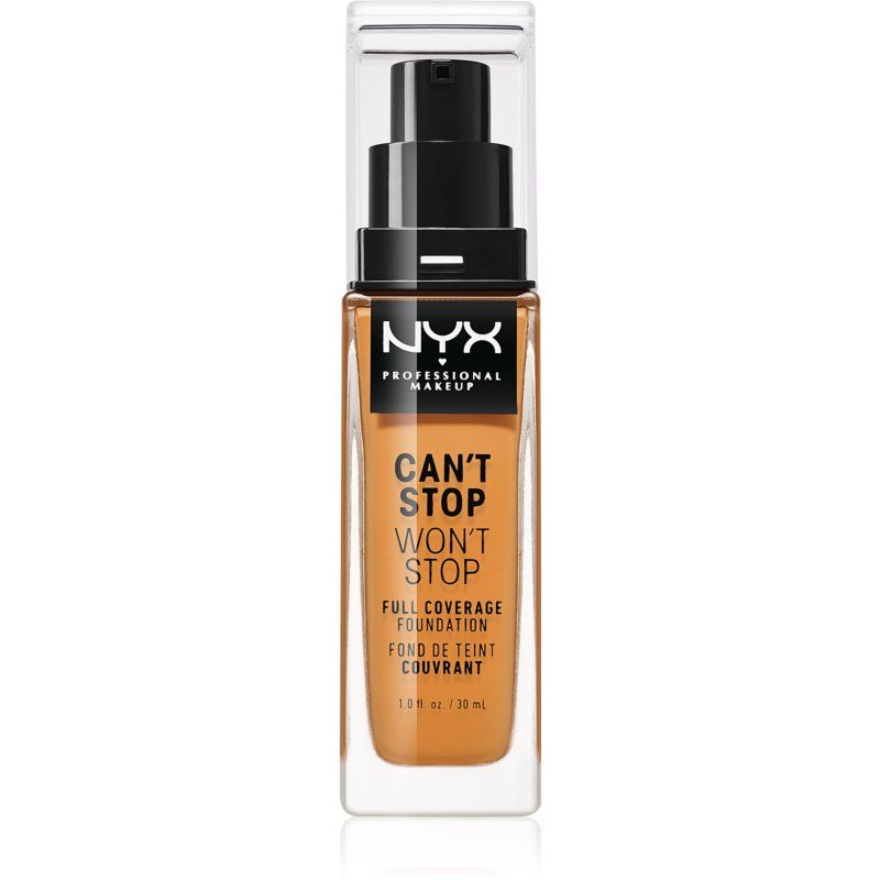 Nyx Professional Makeup Can't Stop Won't Stop Fond De Teint Haute Couvrance Teinte 15.3 Almond 30 Ml 