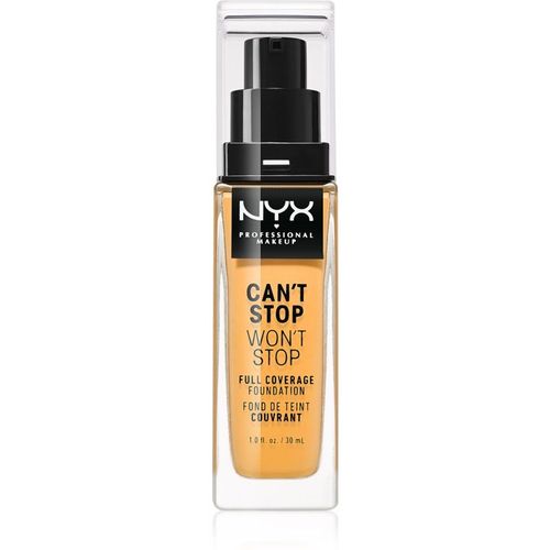 Nyx Professional Makeup Can't Stop Won't Stop Fond De Teint Haute Couvrance Teinte 14 Golden Honey 30 Ml 