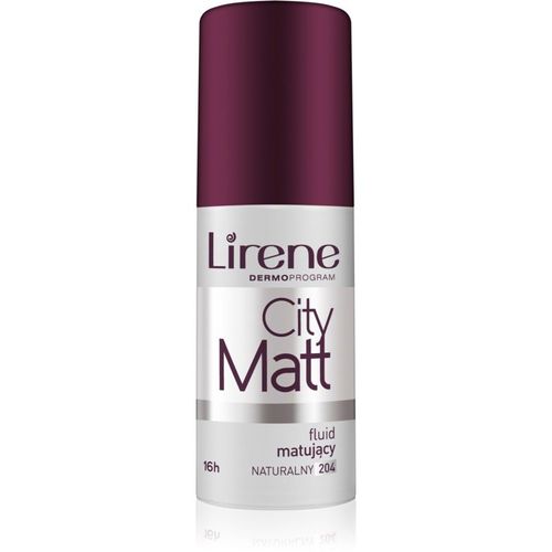 Lirene City Matt Fond De Teint Fluide Matifiant Effet Lissant Teinte 204 Natural 30 Ml 