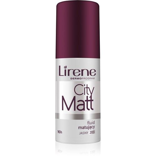 Lirene City Matt Fond De Teint Fluide Matifiant Effet Lissant Teinte 203 Light 30 Ml 