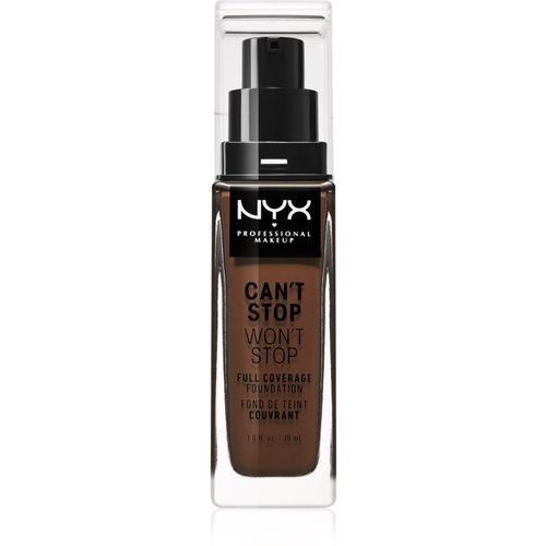 Nyx Professional Makeup Can't Stop Won't Stop Fond De Teint Haute Couvrance Teinte Deep Espresso 30 Ml 