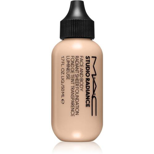 Mac Cosmetics Studio Radiance Face And Body Radiant Sheer Foundation Fond De Teint Léger Visage Et Corps Teinte W1 50 Ml 