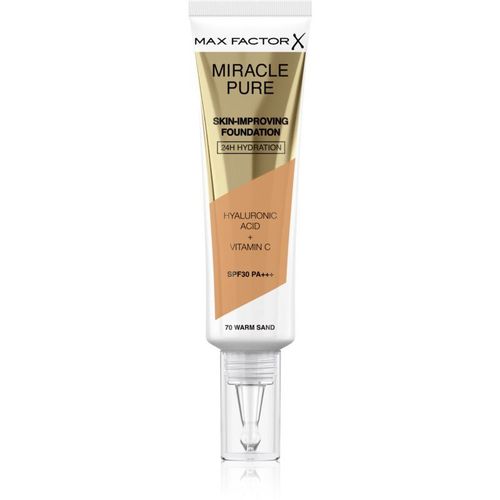 Max Factor Miracle Pure Skin Fond De Teint Longue Tenue Spf 30 Teinte 70 Warm Sand 30 Ml 