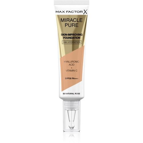 Max Factor Miracle Pure Skin Fond De Teint Longue Tenue Spf 30 Teinte 50 Natural Rose 30 Ml 