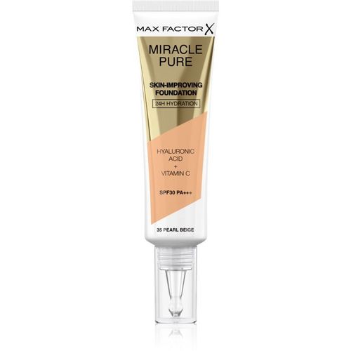 Max Factor Miracle Pure Skin Fond De Teint Longue Tenue Spf 30 Teinte 35 Pearl Beige 30 Ml 