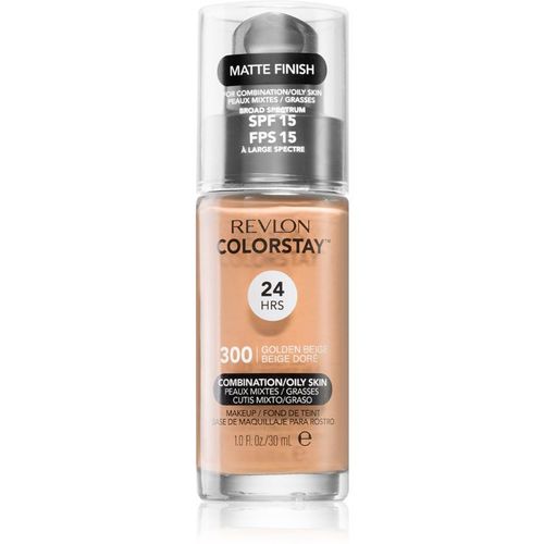 Revlon Cosmetics Colorstay? Fond De Teint Matifiant Longue Tenue Pour Peaux Grasses Et Mixtes Teinte 300 Golden Beige 30 Ml 