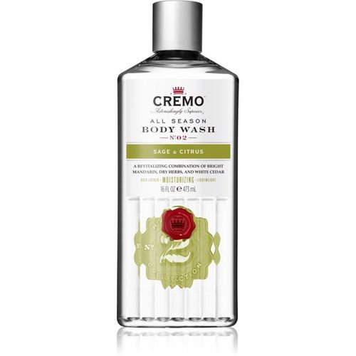 Cremo Sage And Citrus Body Wash Gel De Douche Nettoyant Pour Homme 475 Ml 
