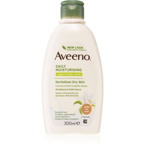 Aveeno Daily Moisturising Yoghurt Body Wash Gel De Douche Nourrissant Vanilla & Yoghurt 300 Ml 