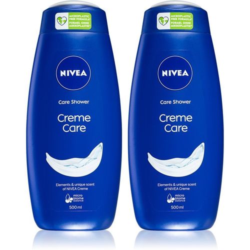 Nivea Creme Care Gel Douche Crème 2 X 500 Ml (Conditionnement Avantageux) 