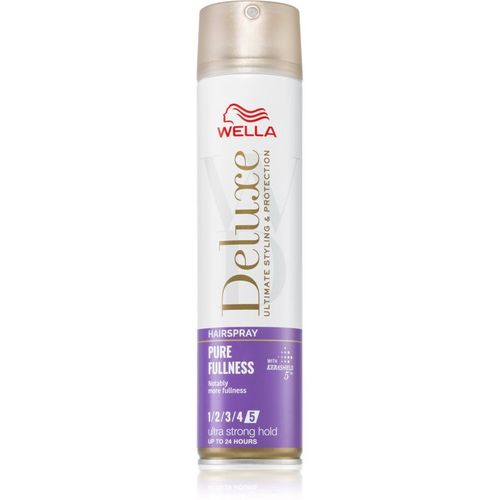 Wella Deluxe Pure Fullness Laque Cheveux Fixation Extra Forte Pour Donner Du Volume 250 Ml 