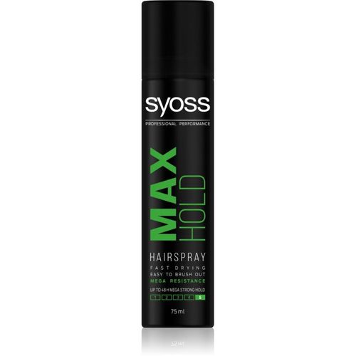 Syoss Max Hold Laque Cheveux Fixation Extra Forte Mini 75 Ml 