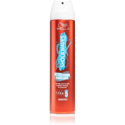 Wella Shockwaves Ultra Strong Power Hold Laque Cheveux Fixation Extra Forte 250 Ml 