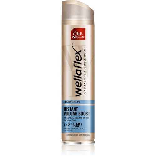 Wella Wellaflex Instant Volume Boost Laque Cheveux Extra Fort Pour Un Volume Extra 250 Ml 