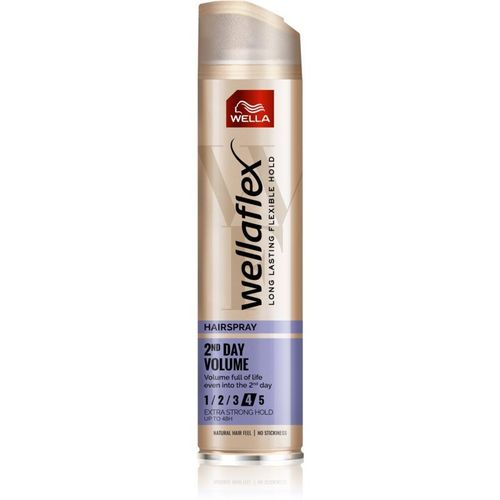 Wella Wellaflex 2nd Day Volume Laque Cheveux Extra Fort Pour Donner Du Volume 250 Ml 
