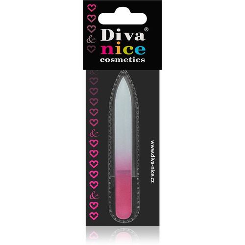Diva & Nice Cosmetics Accessories Lime À Ongles En Verre Petit Format Pink 