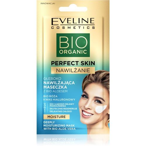 Eveline Cosmetics Perfect Skin Bio Aloe Masque Apaisant Et Hydratant À L'aloe Vera 8 Ml 