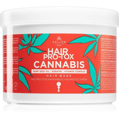 Kallos Hair Pro-Tox Cannabis Masque Cheveux Régénérant À L'huile De Chanvre 500 Ml 