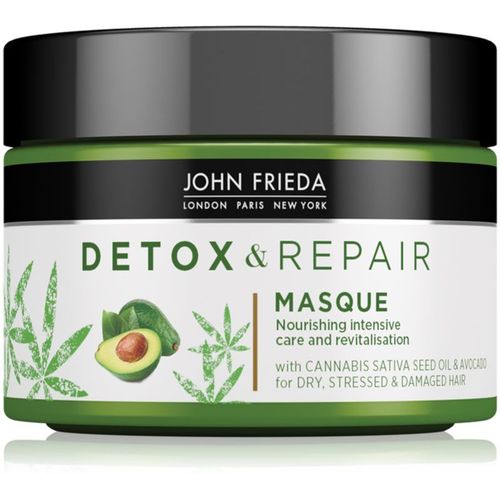 John Frieda Detox And Repair Masque Pour Les Cheveux Stressés  Endommagés 250ml 
