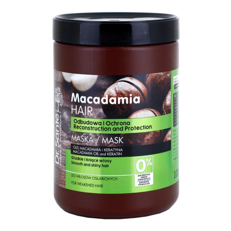 Dr. Santé Macadamia Masque Crème Pour Cheveux Affaiblis 1000 Ml 