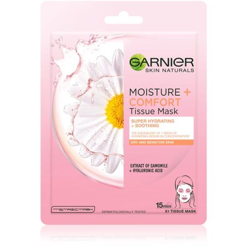 Garnier Skin Naturals Moisture+Comfort Masque En Tissu Ultra Hydratant Et Apaisant Pour Peaux Sèches À Sensibles 28 G 