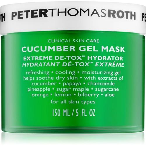 Peter Thomas Roth Cucumber De-Tox Masque Gel Hydratant Visage Et Contour Des Yeux 150 Ml 