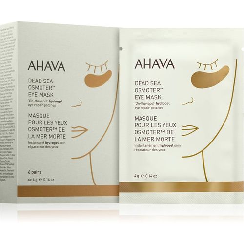 Ahava Dead Sea Osmoter Masque Hydrogel Contour Des Yeux Éclat Et Hydratation 6x4 G 