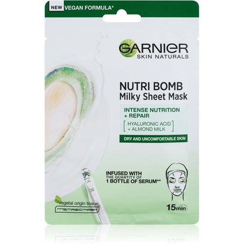 Garnier Skin Naturals Nutri Bomb Masque Nourrissant En Tissu Pour Peaux Sèches 32 G 