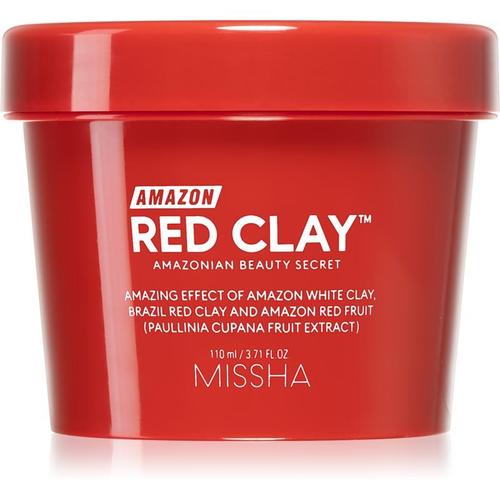 Missha Amazon Red Clay? Masque Purifiant Pour Éliminer Les Excès De Sébum Et Les Pores À L'argile 110 Ml 