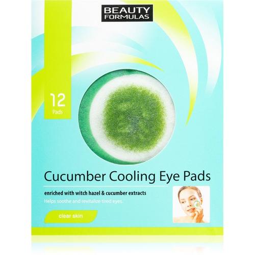 Beauty Formulas Clear Skin Cucumber Cooling Masque Régénérant Yeux 12 Pcs 