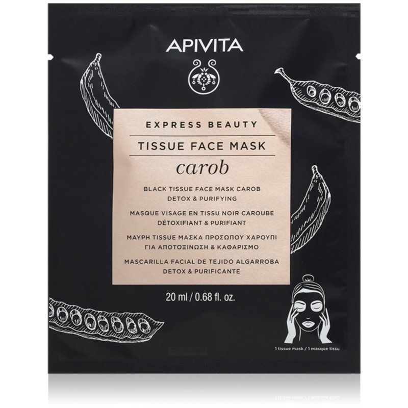 Apivita Express Beauty Carob Masque Tissu 