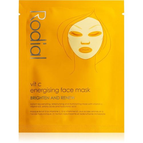 Rodial Vit C Energising Face Mask Masque Tissu Brillance Et Vitalité À La Vitamine C 20 Ml 