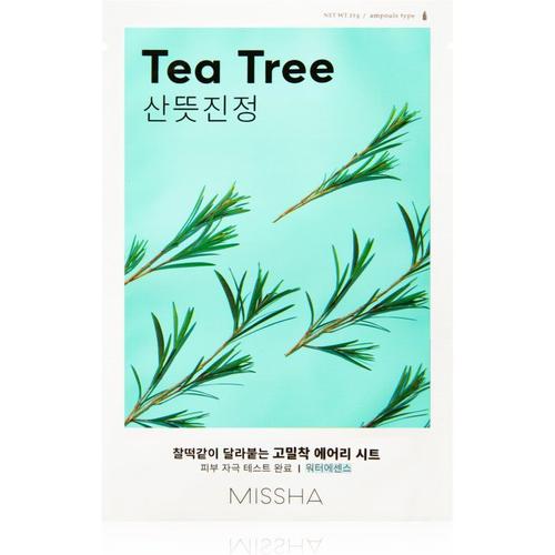Missha Airy Fit Tea Tree Masque Tissu Purifiant Et Rafraîchissant Peaux Sensibles 19 G 