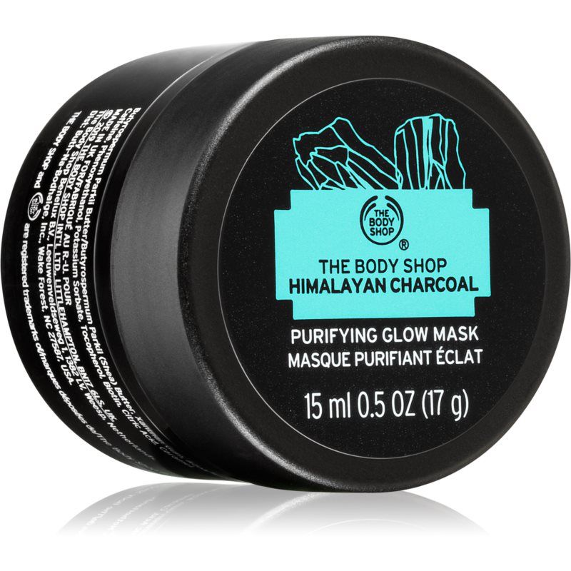 The Body Shop Himalayan Charcoal Masque Visage Purifiant Et Éclat Pour Peaux Grasses Et À Problèmes 15 Ml 