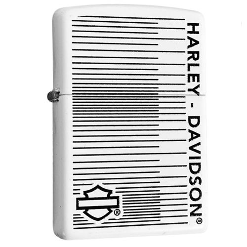 Briquet Zippo Harley Davidson Blanc Mat