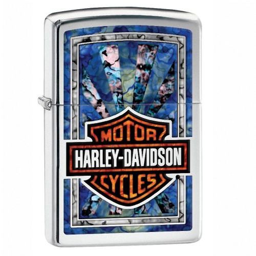 Zippo Bleu Harley Davidson