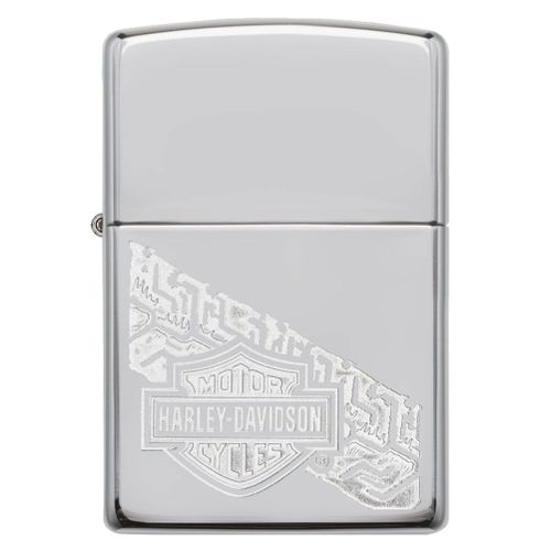 Zippo Harley Davidson Logo High Polish Chrome
