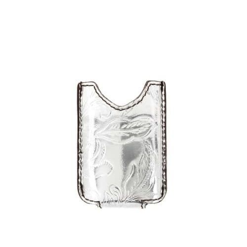Etui Briquet Récife En Cuir Pour Minijet Effet Métal Argent