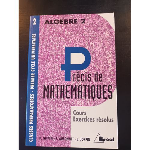 Précis De Mathématiques Algèbre 2