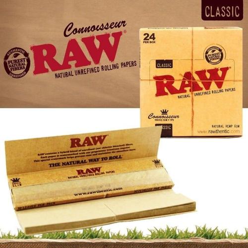 Feuilles Slim Raw Avec Filtres Cartons Par 10