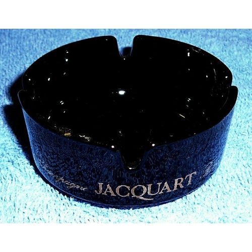 Cendrier Verre Noir Champagne Jacquart