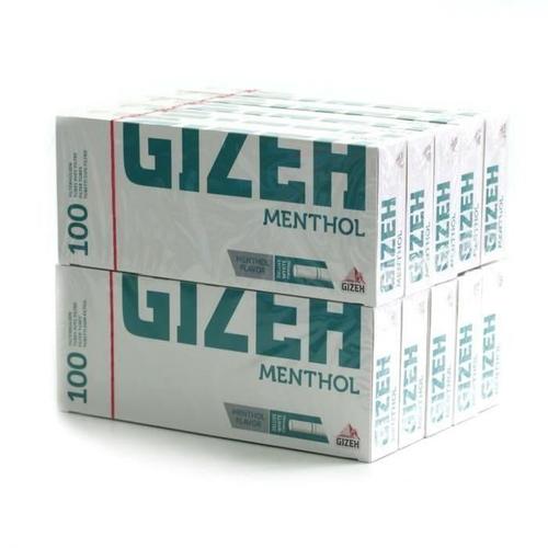 Lot De 10 Boîtes De 100 Tubes À Cigarettes Menthol - Gizeh