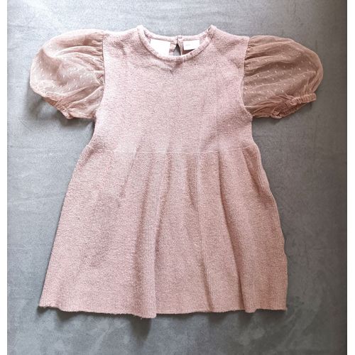 Robe Vieux Rose En Laine. Zara. 18 - 24 Mois. 92 Cm
