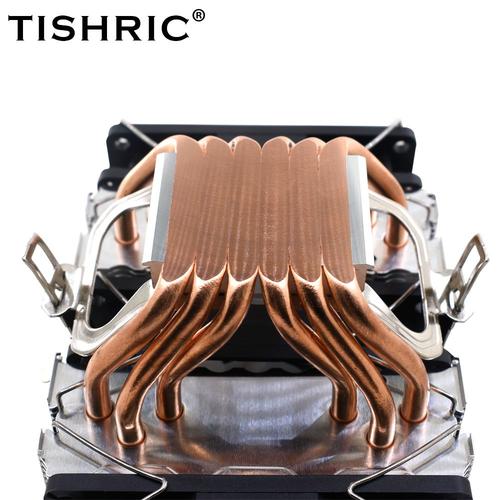 TISHRIC-Ventilateur refroidisseur CPU, caloducs, refroidisseur de