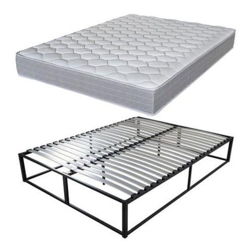 Ebac - Sommier Surélevé Kit K27 + Matelas Madere - Gris